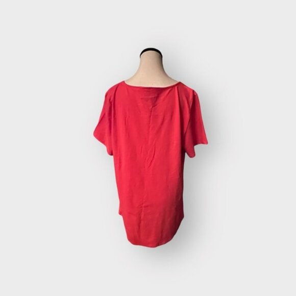 🆕 NWT Women’s torrid 3 Red Orange Foxy V-Neck Strappy Top 22 24 - Picture 6 of 13